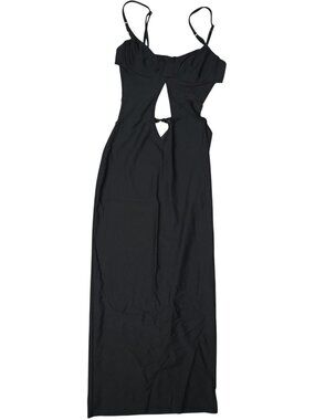 Buci Swan Dress in Black